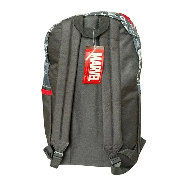 Marvel Backpack New Comic Print Black White BioWorld 79890 - Picture 2 of 5